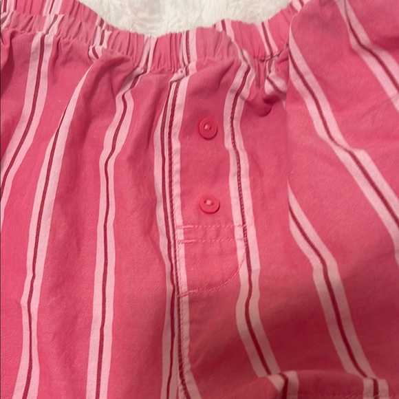 Pink Striped Ruffle Shorts - Picture 2 of 5